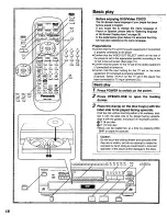 Preview for 18 page of Panasonic DVDC220 - DVD C220 Changer Operating Instructions Manual