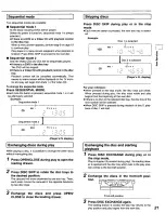 Preview for 21 page of Panasonic DVDC220 - DVD C220 Changer Operating Instructions Manual