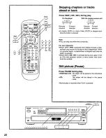 Preview for 22 page of Panasonic DVDC220 - DVD C220 Changer Operating Instructions Manual