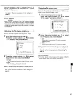 Preview for 41 page of Panasonic DVDC220 - DVD C220 Changer Operating Instructions Manual