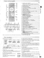 Preview for 5 page of Panasonic DVDCP67 - DIG. VIDEO DISC PLAY Operating Instructions Manual