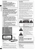 Preview for 2 page of Panasonic DVDF61P Operating Instructions Manual