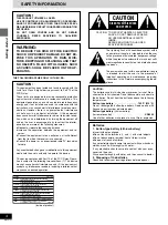 Preview for 4 page of Panasonic DVDH2000 - DIG. VIDEO DISCPLAYE Operating Instructions Manual