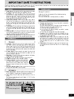 Preview for 5 page of Panasonic DVDH2000 - DIG. VIDEO DISCPLAYE Operating Instructions Manual