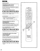 Предварительный просмотр 42 страницы Panasonic DVDK510D - DIG. VIDEO DISCPLAYE Operating Instructions Manual