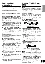 Preview for 9 page of Panasonic DVDLA95PP - PORTABLE DVD PLAYER Operating Instructions Manual