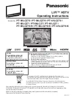 Preview for 1 page of Panasonic DVDLS91 - PORTABLE DVD PLAYER Operating Instruction