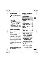 Preview for 3 page of Panasonic DVDLS91 - PORTABLE DVD PLAYER Operating Instructions Manual