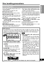 Preview for 9 page of Panasonic DVDLV57 - PORTABLE DVD Operating Instructions Manual