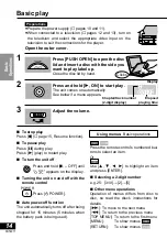 Preview for 14 page of Panasonic DVDLV57 - PORTABLE DVD Operating Instructions Manual