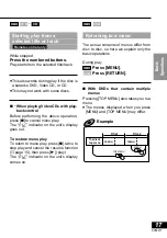 Preview for 17 page of Panasonic DVDLV57 - PORTABLE DVD Operating Instructions Manual