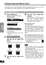 Preview for 22 page of Panasonic DVDLV57 - PORTABLE DVD Operating Instructions Manual