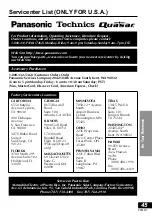 Preview for 45 page of Panasonic DVDLV57 - PORTABLE DVD Operating Instructions Manual