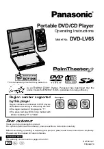 Preview for 1 page of Panasonic DVDLV65PPS Operating Instructions Manual