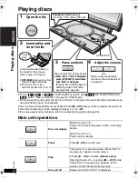 Предварительный просмотр 12 страницы Panasonic DVDLX110 - PORTABLE DVD PLAYER Operating Instructions Manual