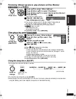 Предварительный просмотр 17 страницы Panasonic DVDLX110 - PORTABLE DVD PLAYER Operating Instructions Manual