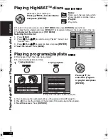 Предварительный просмотр 22 страницы Panasonic DVDLX110 - PORTABLE DVD PLAYER Operating Instructions Manual