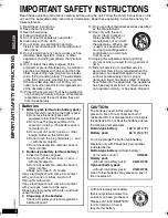 Предварительный просмотр 4 страницы Panasonic DVDLX95 - PORTABLE DVD PLAYER Operating Instructions Manual