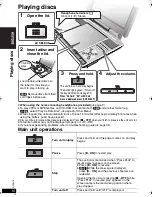 Предварительный просмотр 10 страницы Panasonic DVDLX95 - PORTABLE DVD PLAYER Operating Instructions Manual