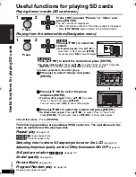 Предварительный просмотр 22 страницы Panasonic DVDLX95 - PORTABLE DVD PLAYER Operating Instructions Manual