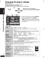 Предварительный просмотр 26 страницы Panasonic DVDLX95 - PORTABLE DVD PLAYER Operating Instructions Manual