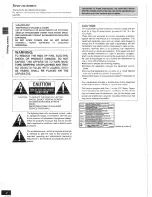 Preview for 2 page of Panasonic DVDRA60 - DIG. VIDEO DISCPLAYE Operating Instructions Manual