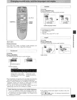 Preview for 15 page of Panasonic DVDRA60 - DIG. VIDEO DISCPLAYE Operating Instructions Manual