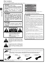 Preview for 2 page of Panasonic DVDRP56 - DIG. VIDEO DISCPLAYE Operating Instructions Manual