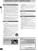 Preview for 4 page of Panasonic DVDRP56 - DIG. VIDEO DISCPLAYE Operating Instructions Manual