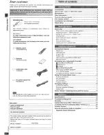 Preview for 2 page of Panasonic DVDRP62 - DIG. VIDEO DISC PLAY Operating Instructions Manual