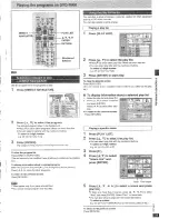 Preview for 15 page of Panasonic DVDRP82 - DIG. VIDEO DISC PLAY Operating Instructions Manual