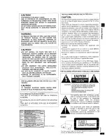 Preview for 3 page of Panasonic DVDRV22 - DIG. VIDEO DISC PLAY Operating Instructions Manual