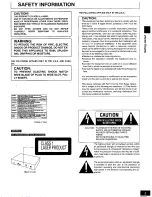 Preview for 3 page of Panasonic DVDRV41 - DIG. VIDEO DISCPLAYE Operating Instructions Manual