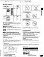 Preview for 5 page of Panasonic DVDRV41 - DIG. VIDEO DISCPLAYE Operating Instructions Manual