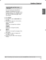 Preview for 17 page of Panasonic DVDS38 - DVD/CD PLAYER - MULTI LANGUAGE Operating Instructions Manual