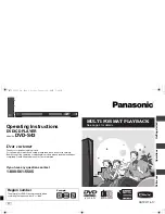 Preview for 1 page of Panasonic DVDS43 - DIGITAL STILL CAMERA Operating Instructions Manual