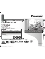 Panasonic DVDS53 - DVD/CD PLAYER Operating Instructions Manual preview