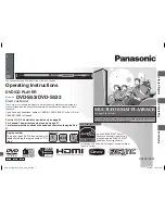 Panasonic DVDS533 - DVD/CD PLAYER Operating Instructions Manual preview