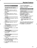 Preview for 21 page of Panasonic DVDS58 - DVD/CD PLAYER - MULTI LANGUAGE Operating Instructions Manual