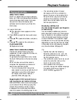 Preview for 23 page of Panasonic DVDS58 - DVD/CD PLAYER - MULTI LANGUAGE Operating Instructions Manual