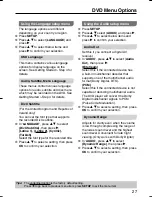 Preview for 27 page of Panasonic DVDS58 - DVD/CD PLAYER - MULTI LANGUAGE Operating Instructions Manual