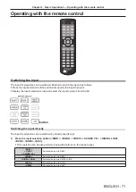 Preview for 71 page of Panasonic DW17K2U Operating Instructions Manual