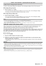 Preview for 75 page of Panasonic DW17K2U Operating Instructions Manual