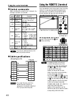 Предварительный просмотр 40 страницы Panasonic DW5000UL - WXGA DLP Projector Operating Instructions Manual