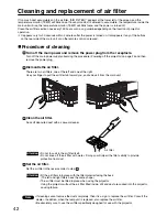 Предварительный просмотр 42 страницы Panasonic DW5000UL - WXGA DLP Projector Operating Instructions Manual