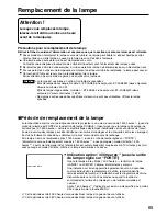 Предварительный просмотр 65 страницы Panasonic DW5000UL - WXGA DLP Projector Operating Instructions Manual