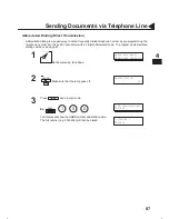 Preview for 91 page of Panasonic DX 1000 - PanaFax B/W Laser Printer User Manual