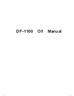 Panasonic DX-1100 Manual preview