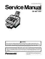 Panasonic DX-600 Service Manual preview
