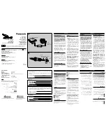 Panasonic DY-DC95 Operating Instructions preview